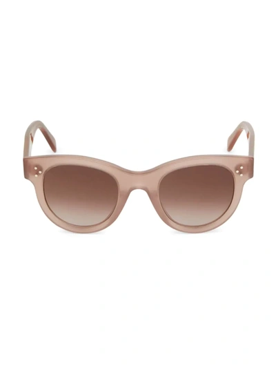 Shop Celine 48mm Square Sunglasses In Brown