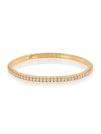 Shop Zydo 18k Rose Gold Diamond Stretch Bracelet