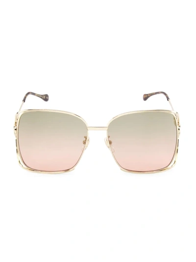 Gucci 61mm hot sale square sunglasses