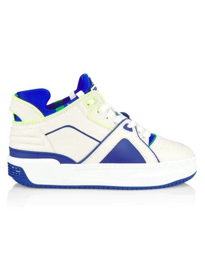 Shop Just Don Mid Basketball Jd2 Sneakers In White Blue
