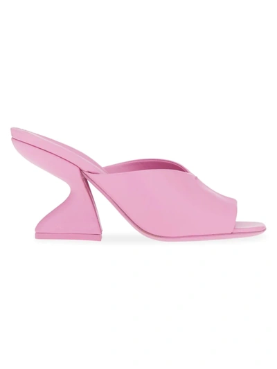 Shop Ferragamo Sansu Monochrome Leather Sandals In Flamingo