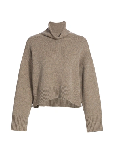 Shop Loulou Studio Stintino Funnelneck Wool & Cashmere Knit Sweater In Ashes Melange