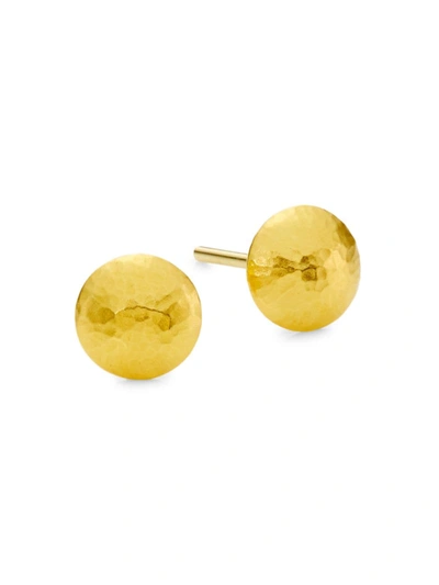 Shop Gurhan Women's Spell 24k Yellow Gold Domed Stud Earrings