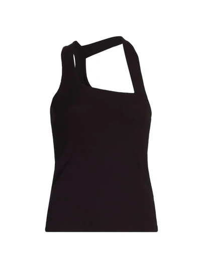 Shop Lna Women's Flaxeley Rib-knit Tank Top In Black