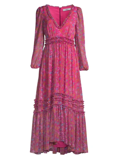 Shop Likely Ruxton Dress In Fuchsia Multi