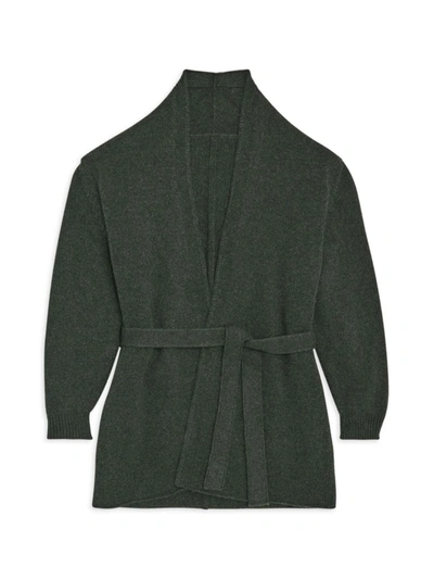 Shop The Row Little Girl's & Girl's Huey Cashmere Cardigan In Forest Green