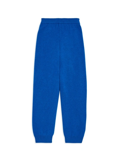 Shop The Row Little Girl's & Girl's Louie Cashmere Knit Joggers In Klein Blue