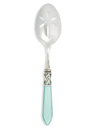 Shop Vietri Aladdin Antique Aqua Slotted Serving Spoon