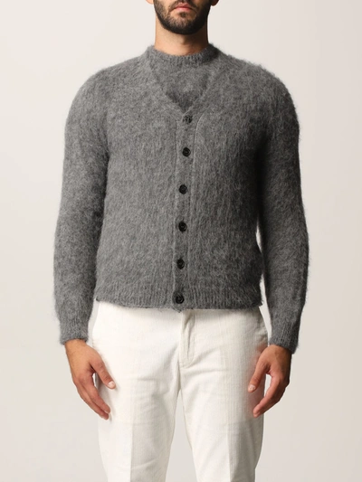 Shop Mauro Grifoni Cardigan Sweater Men Grifoni In Grey