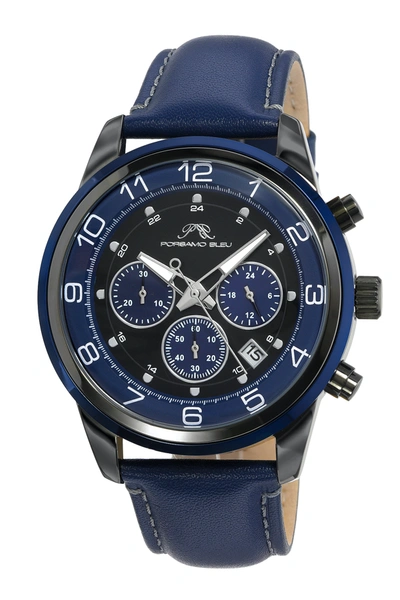Shop Porsamo Bleu Arthur Men's Chronograph Blue Watch, 1091darl