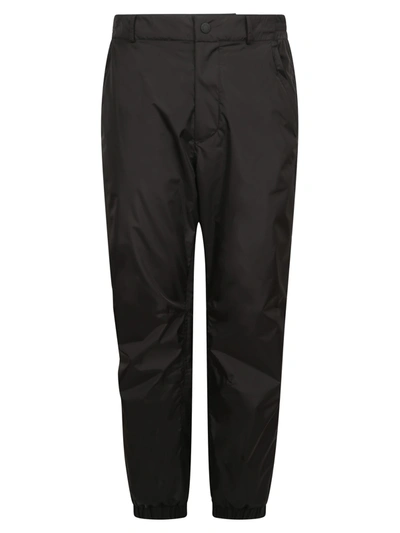 Shop Moncler Pantaloni Nero In Black