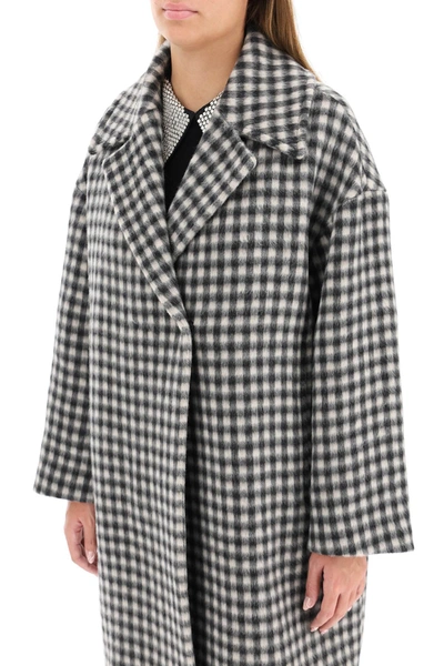 Shop N°21 Oversized Wool Blend Coat In White,black