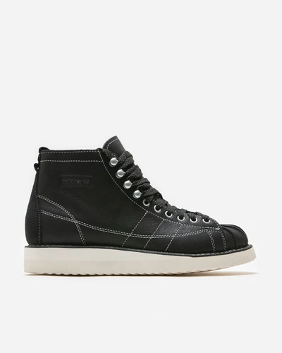 Shop Adidas Originals Superstar Boot In Black