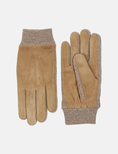 Shop Hestra Geoffrey Gloves In Brown