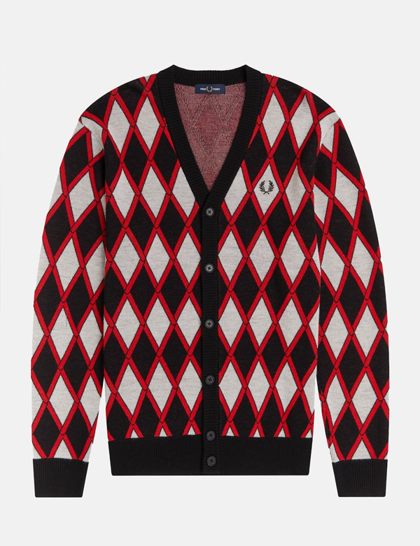 fred perry cardigan red