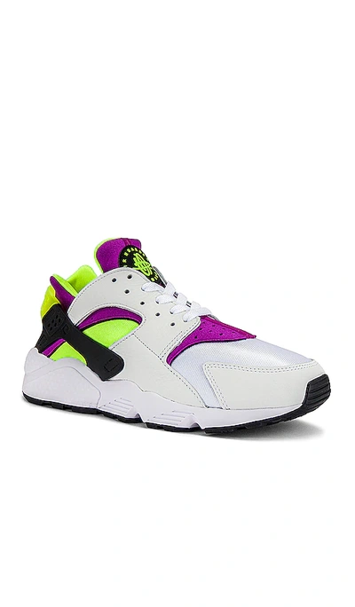 Shop Nike Air Huarache Sneaker In White  Neon Yellow  Magenta  & Black