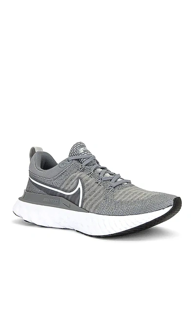 Shop Nike React Infinity Run Flyknit 2 Sneaker In Particle Grey  White  Grey Fog  & Black