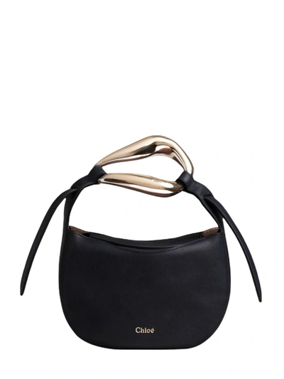 Shop Chloé Black Kiss Small Bag In Blue