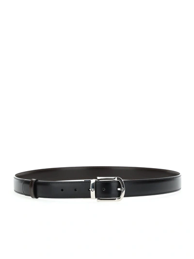 Shop Montblanc Belts In Black