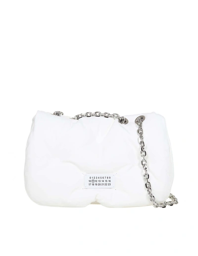 Shop Maison Margiela Glam Slam Chain Shoulder Bag In White