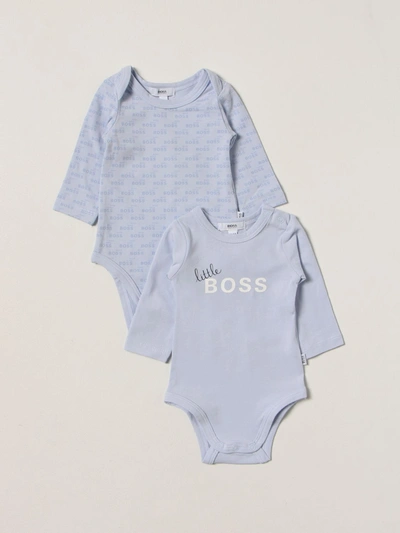 Hugo Boss Kids' Boss 2-pack Little Boss Baby Body Blue 1 Month | ModeSens