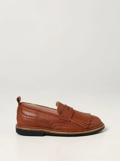 Shop Chloé Moccasins In Leather In Red