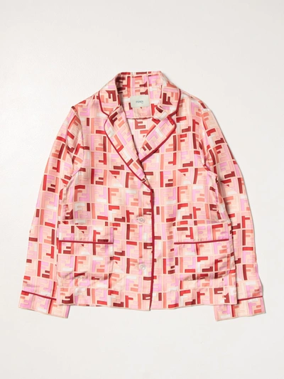 Shop Fendi Shirt  Kids Color Pink