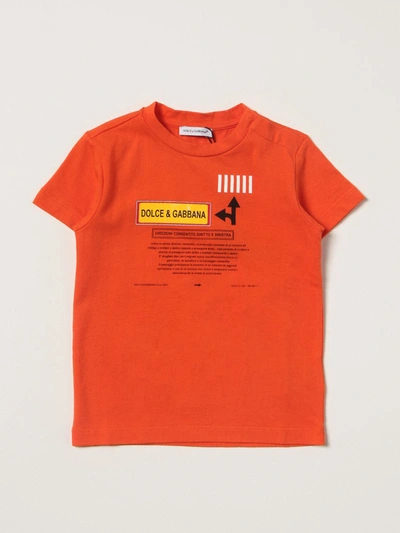Shop Dolce & Gabbana T-shirt  Kids In Multicolor