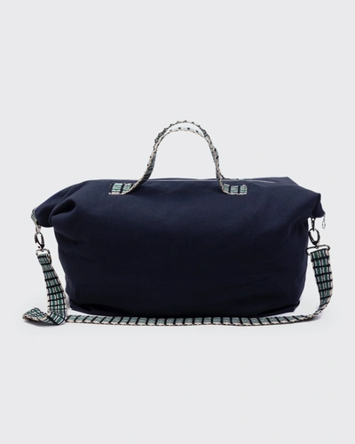 Shop Guanabana Men's Travel Weekend Bag In Navy Green