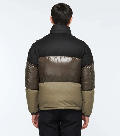 Moncler Mens Black Brown Aveillan Padded Shell-down Jacket 38 In Multicoloured