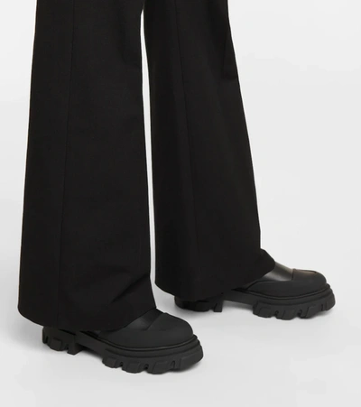 皮革切尔西短筒及踝靴