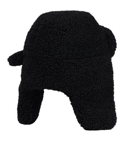 Shop Ruslan Baginskiy Faux Shearling Hat In Black