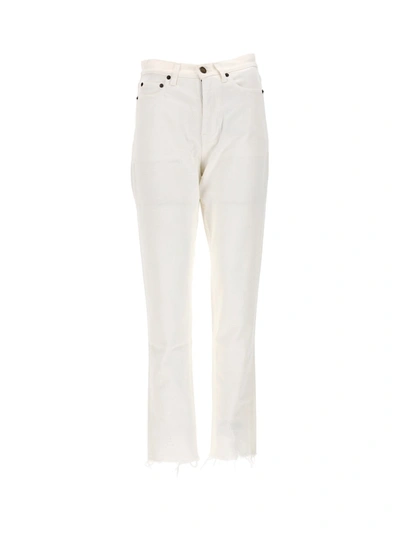 Shop Saint Laurent Denim In Vintage White