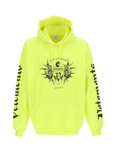 Shop Vetements Sweaters & Knitwear In Neon Yellow / Black