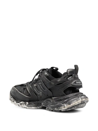 Shop Balenciaga Faded Track Sneaker Faded Black