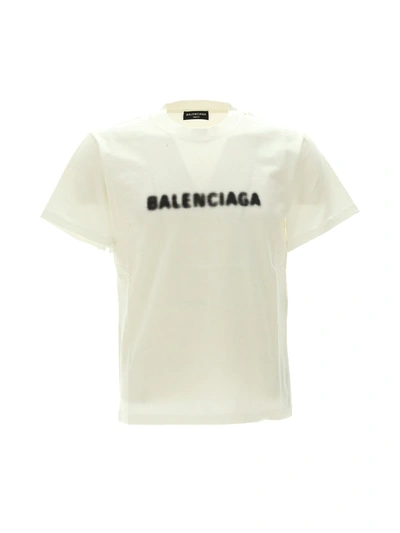 Shop Balenciaga T-shirts & Vests In White/black