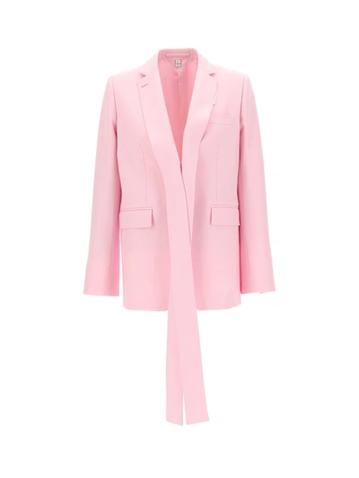 Shop Burberry Jackets In Pale Candy Pink