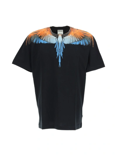 Shop Marcelo Burlon County Of Milan Marcelo Burlon T-shirts & Vests In Black Orange