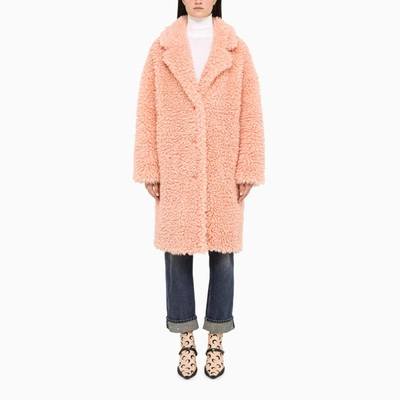 Peach top teddy coat