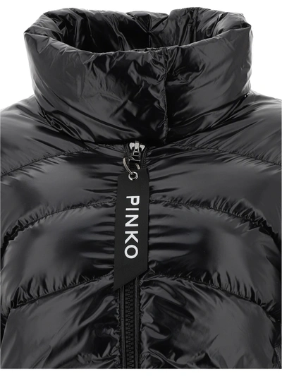 Shop Pinko "micro" Down Jacket In Black  