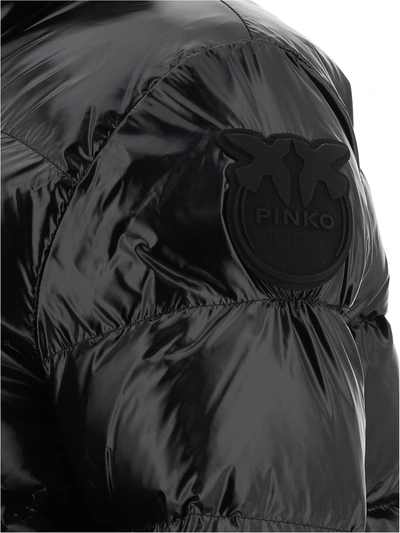 Shop Pinko "micro" Down Jacket In Black  