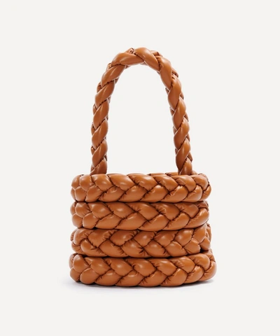 Shop A.w.a.k.e. Elea Faux Leather Handbag In Caramel