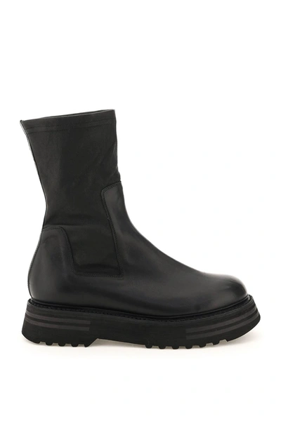 Shop Guidi Leather Ankle Boots In Black