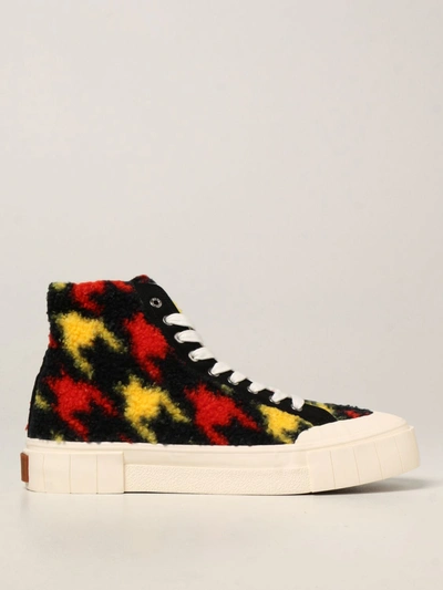 Shop Good News Trainers With Houndstooth Motif In Red