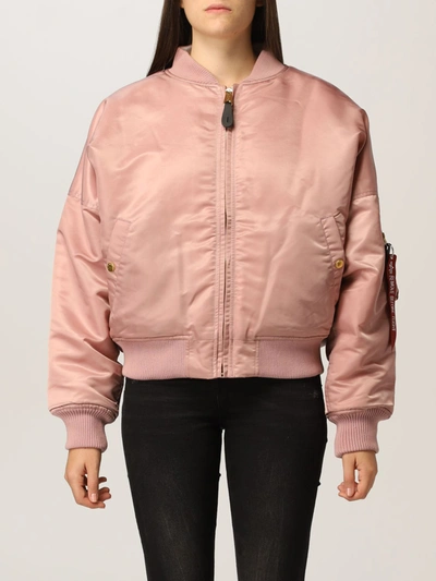Shop Alpha Industries Jacket  Woman In Pink