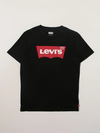 Shop Levi's T-shirt  Kids Color Black