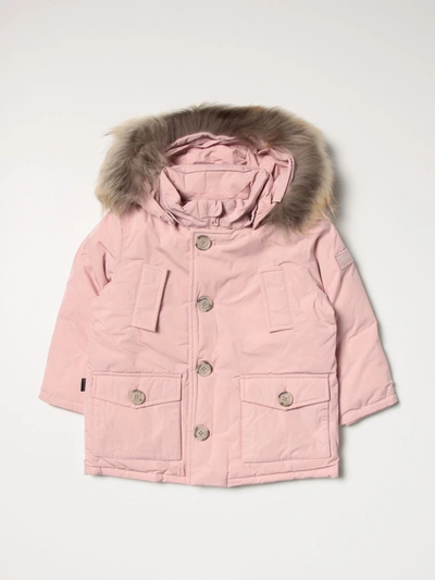 Shop Woolrich Jacket  Kids Color Pink