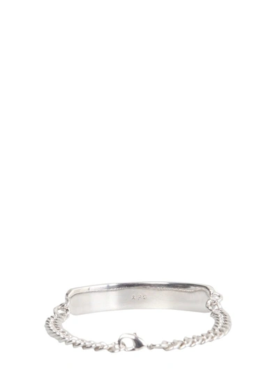 Shop Apc Darwin Bracelet Unisex In Silver