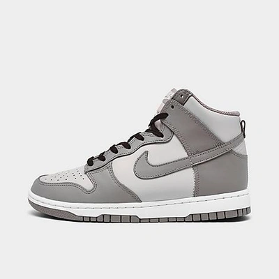 Shop Nike Women's Dunk High Retro Casual Shoes In Grey Fog/particle Grey/cashmere/black