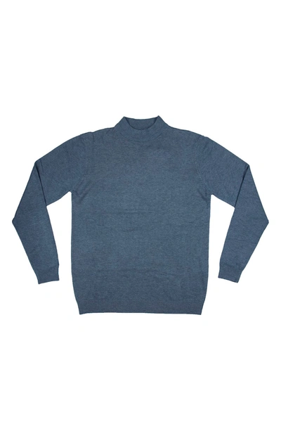 Shop X-ray Xray Core Mock Neck Knit Sweater In Heather Slate